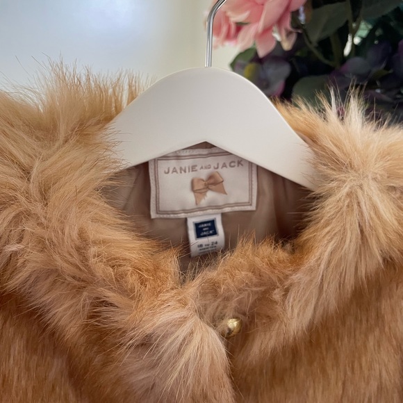 Janie and Jack Toddler The Festive Faux Fur Jacket - Picture 3 of 7